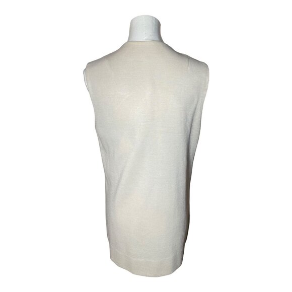 VTG Leather Hook Closure Vest 70s Size 12 - Picture 3 of 9